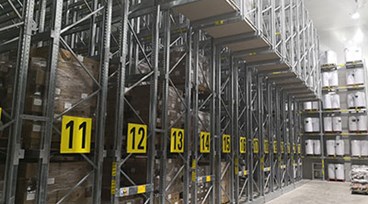 Recycling MOVO Mobile Racking works for Big Blue Logistics